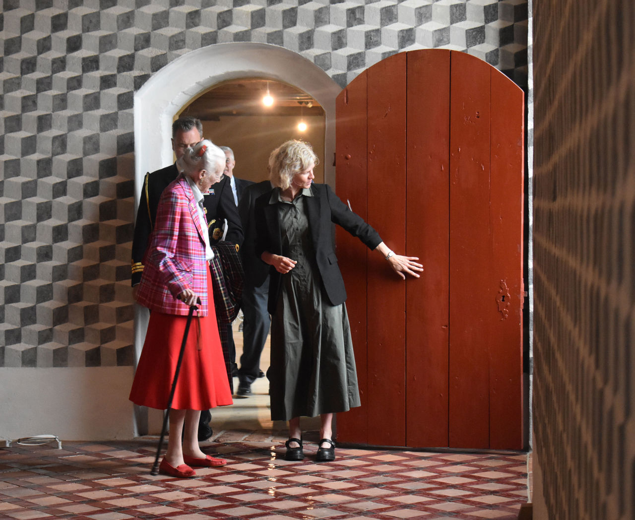 H.M. Dronning Margrethe i Riddersalen på Nyborg Slot