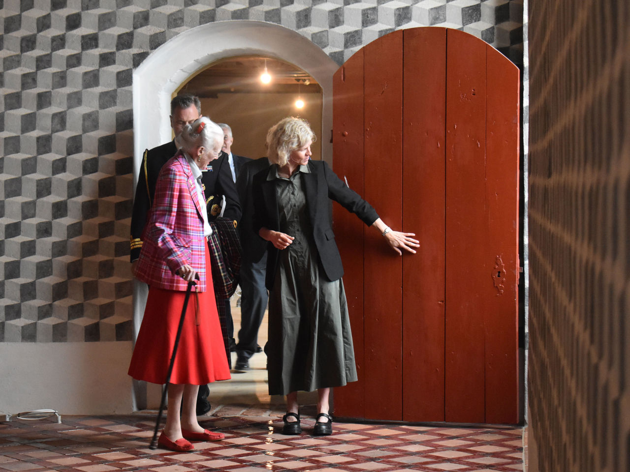 H.M. Dronning Margrethe i Riddersalen på Nyborg Slot
