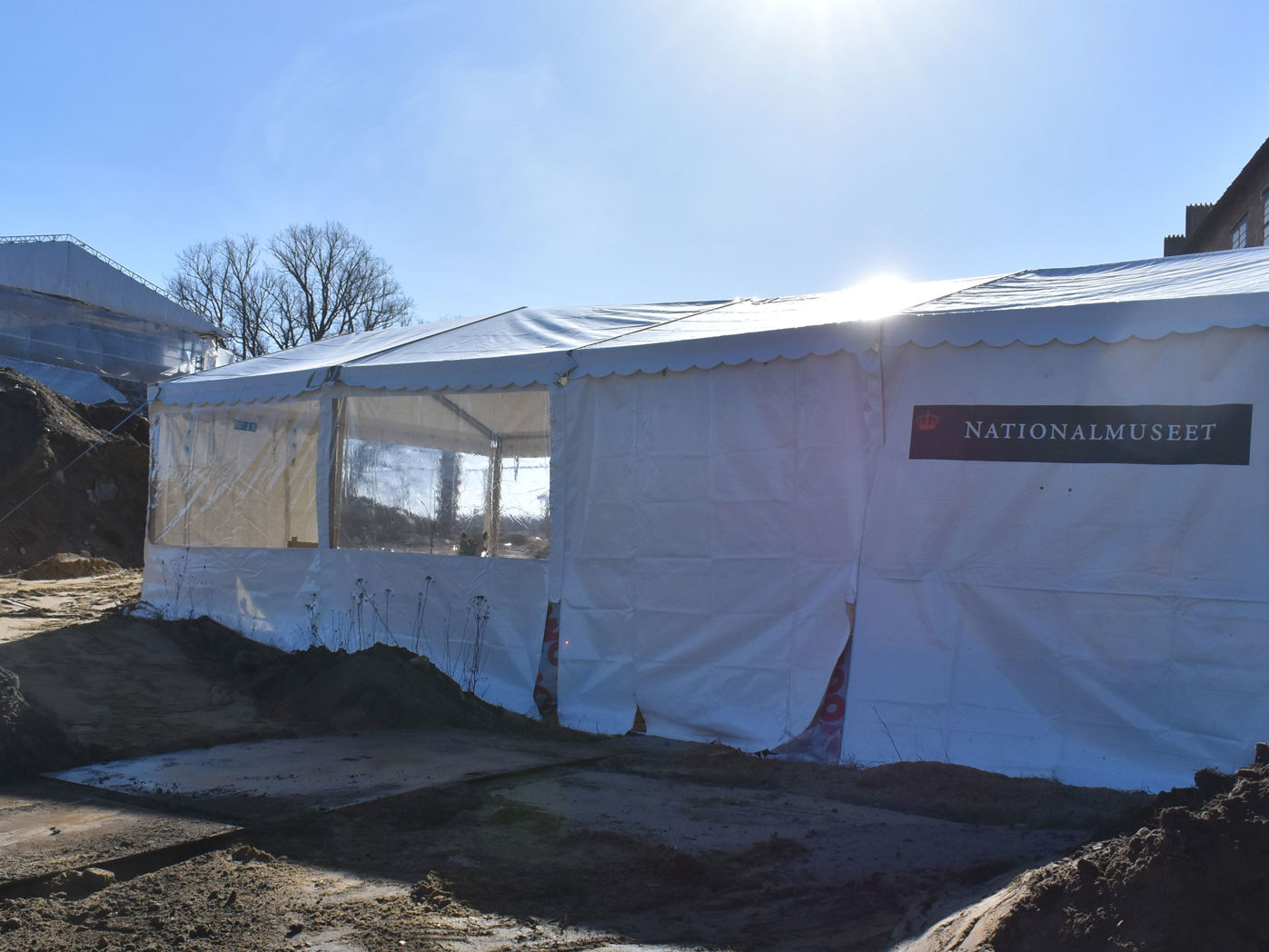 Telt opsat på Slotsholmem