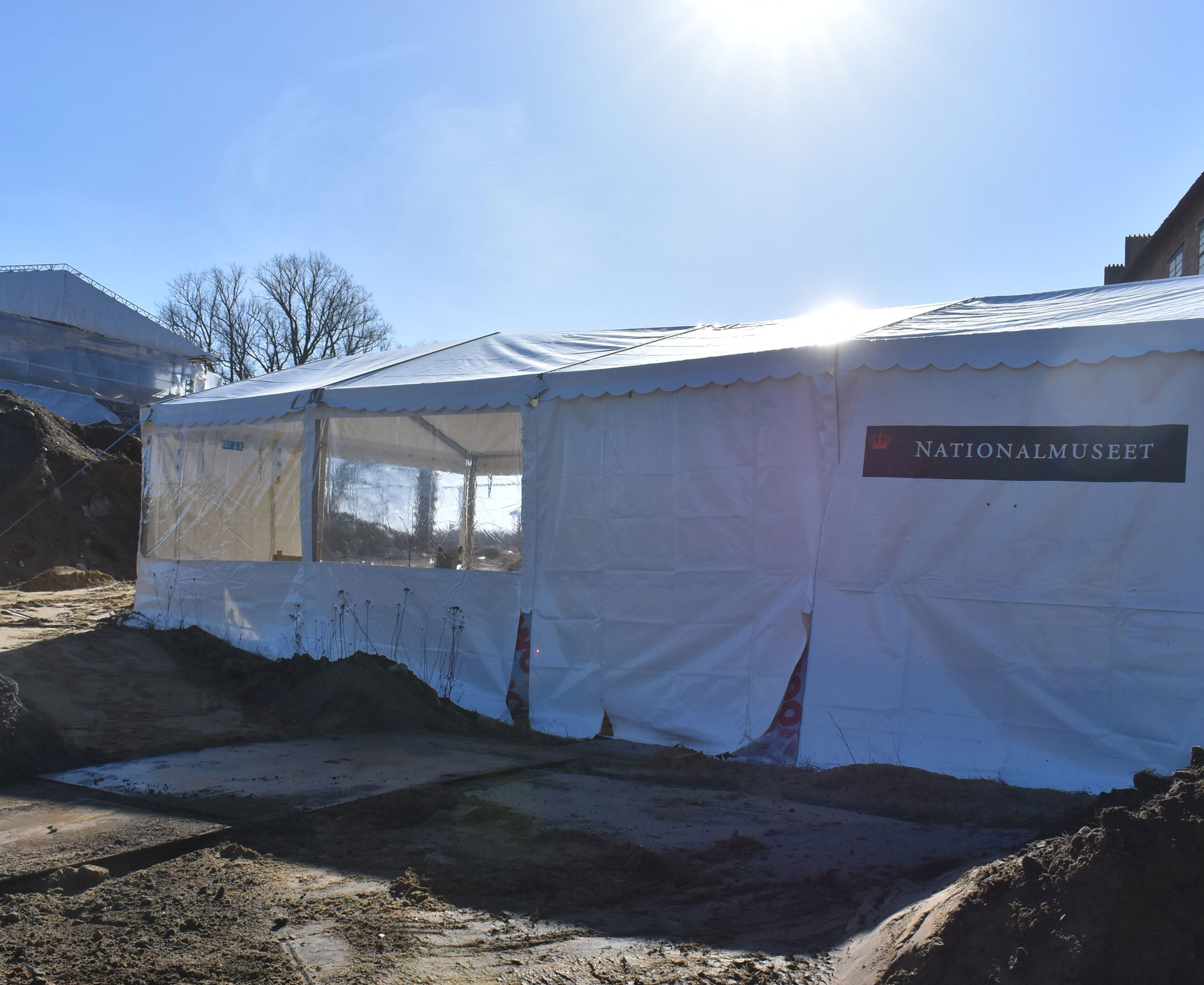 Telt opsat på Slotsholmem