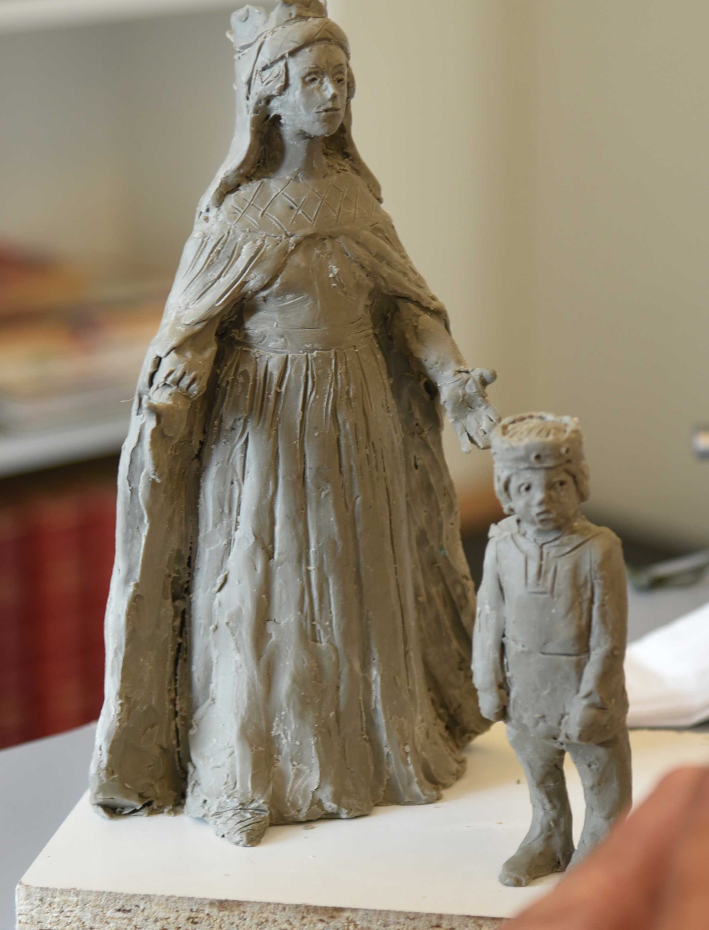 Margrete 1. som lerfigur