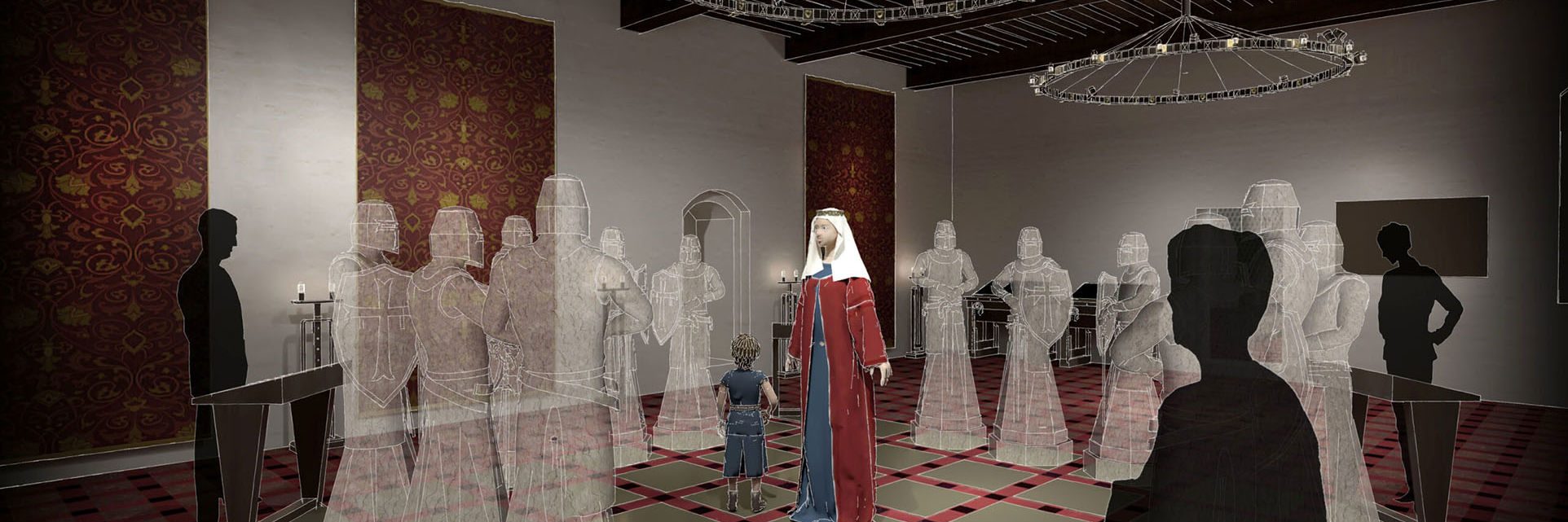 Visualisering af 'Det nordiske rum, Margrete 1. og den lille Oluf