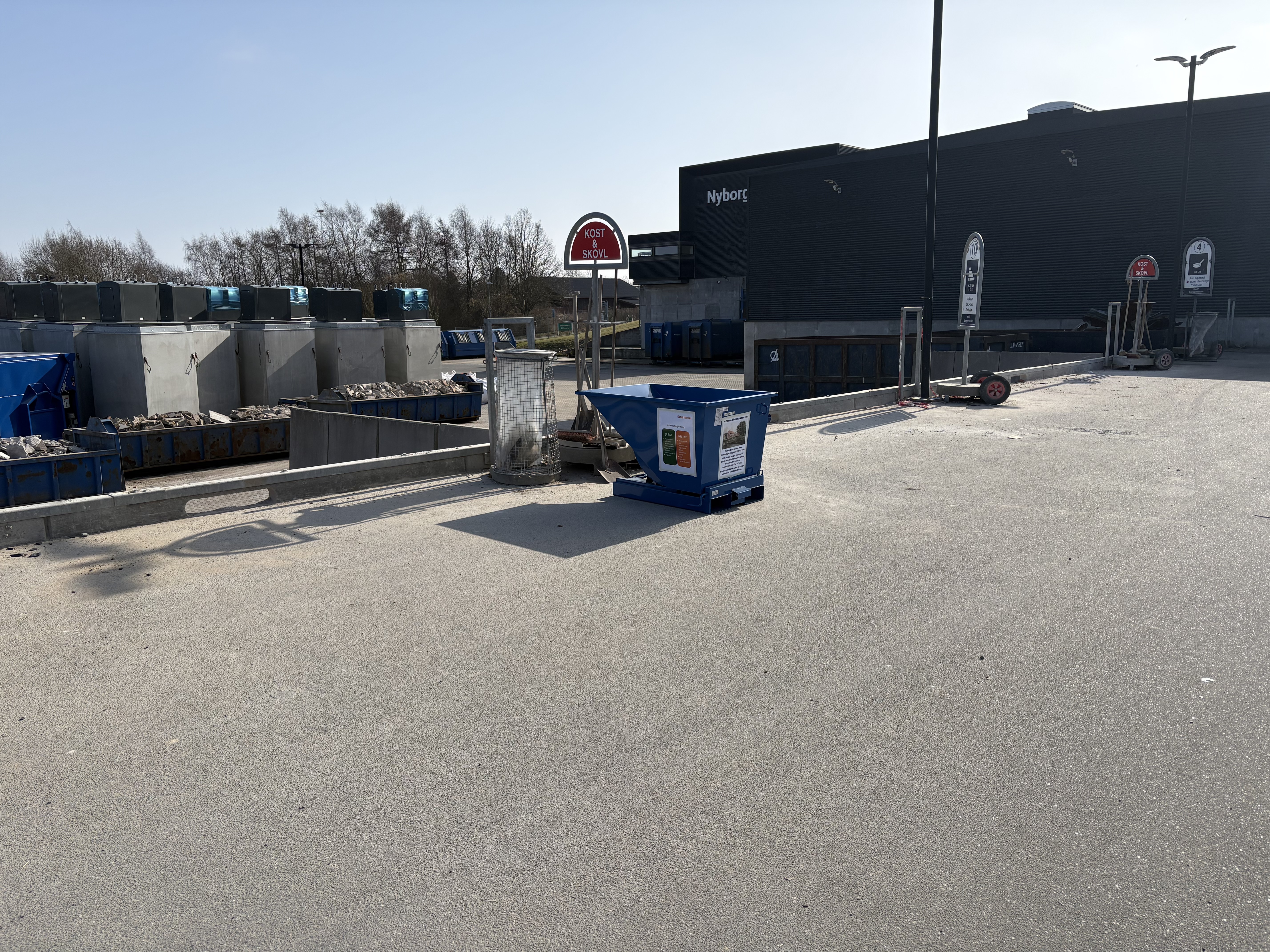 Container på Genbrugspladsen i Nyborg