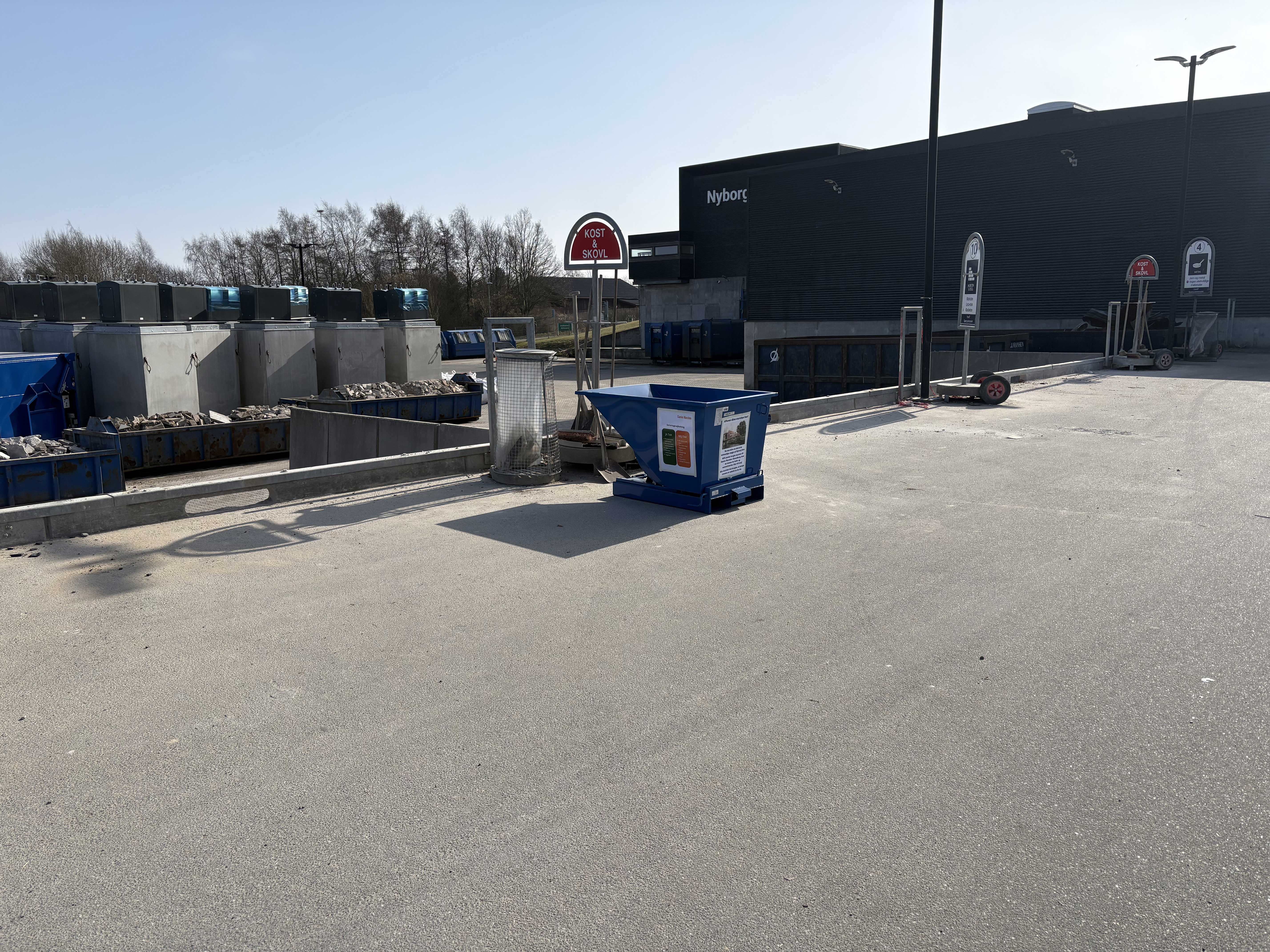 Container på Genbrugspladsen i Nyborg
